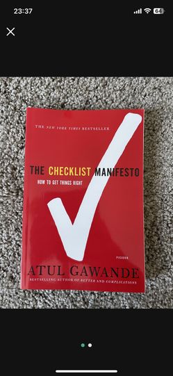 The Checklist Manifesto