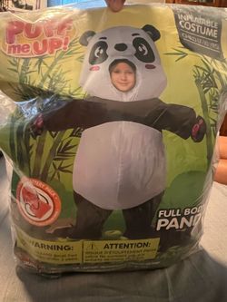 Inflatable panda costume