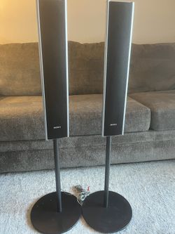 SONY SS-TS82 Tower Speakers Right/ Left 21" Tall Stand or Wall Mountable.