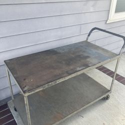 Industrial Cart Table