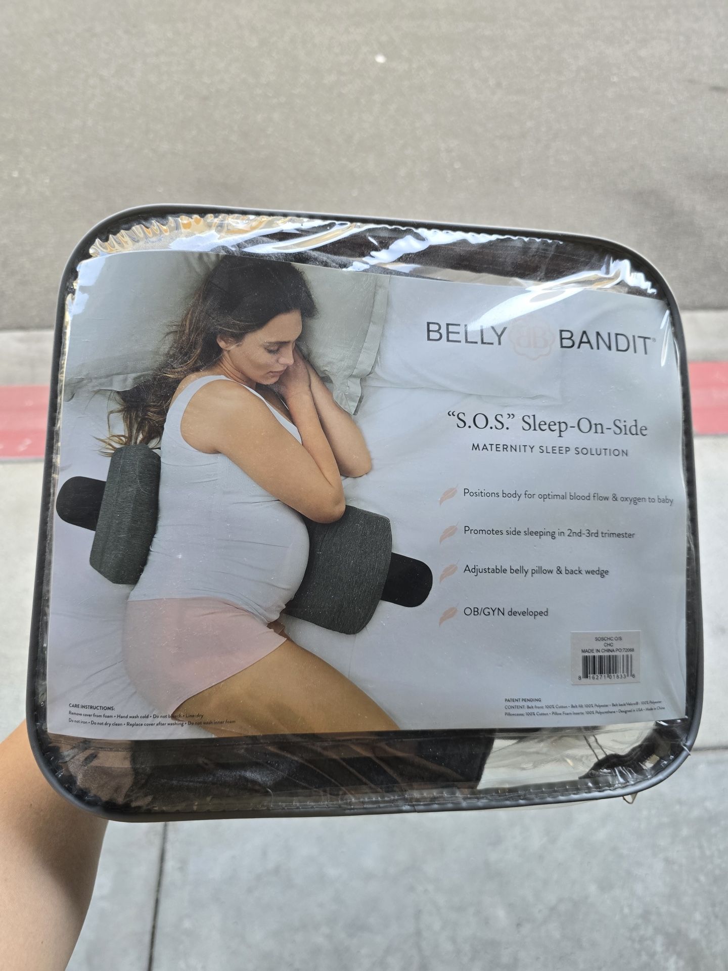 Belly Bandit SOS Side Sleeper Pregnancy Body Pillow