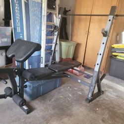 NEW Marcy Olympic Weight Bench – Never Used! (Preacher Curl + Leg Dev)