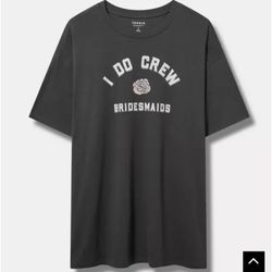 Torrid I Do Crew Bridesmaid Oversized Heritage Jersey Tunic Tee Size 2 NWOT 