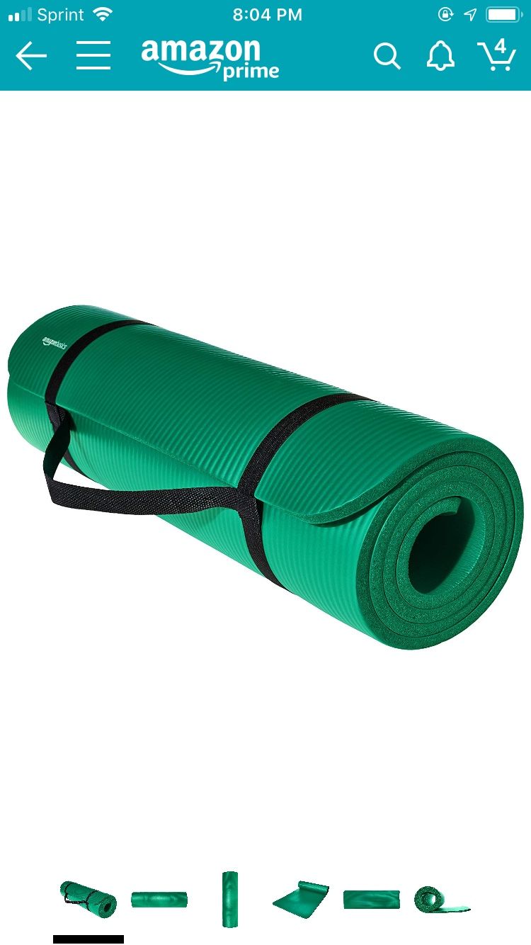 1/2 Inch Extra thick exercise yoga mat