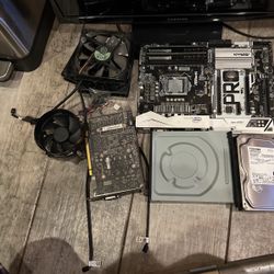 Computer Parts , GeForce GTX 1060, Fans, Motherboard, Etc