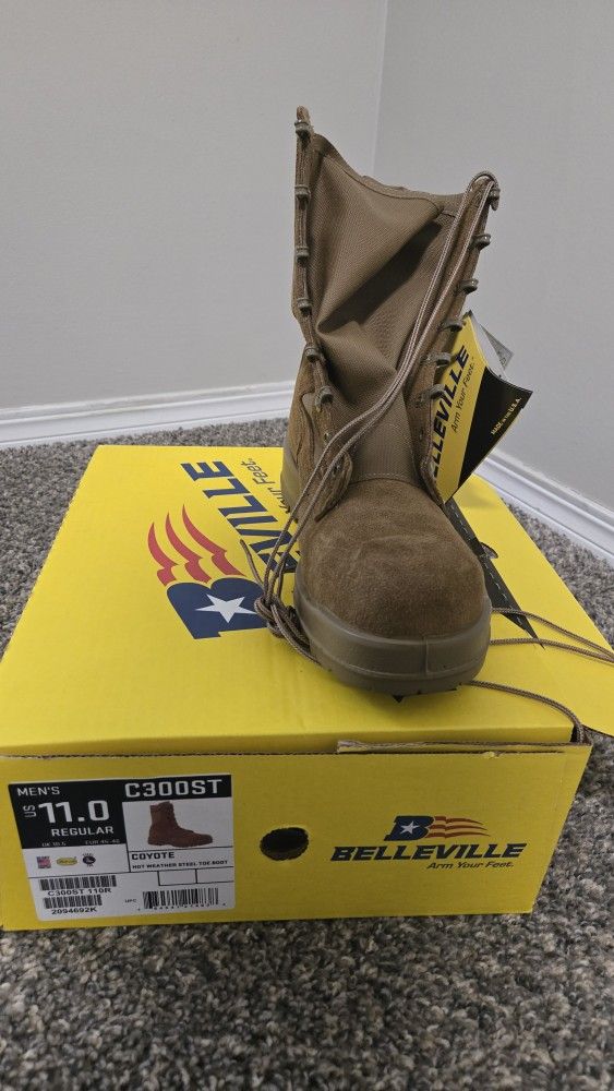 Belleville NIB Steel Toe Military Boots USAF C300ST Size 11
