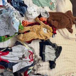 Baby Boy Clothes And Moby Wrap