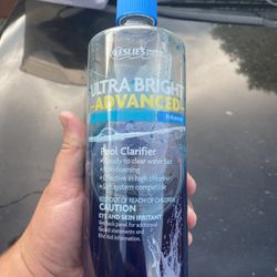 Half Bottles Of Pool Chemicals
