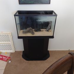 29 Gallon Aquarium With Stand And Filters Comes With Sand Nice 