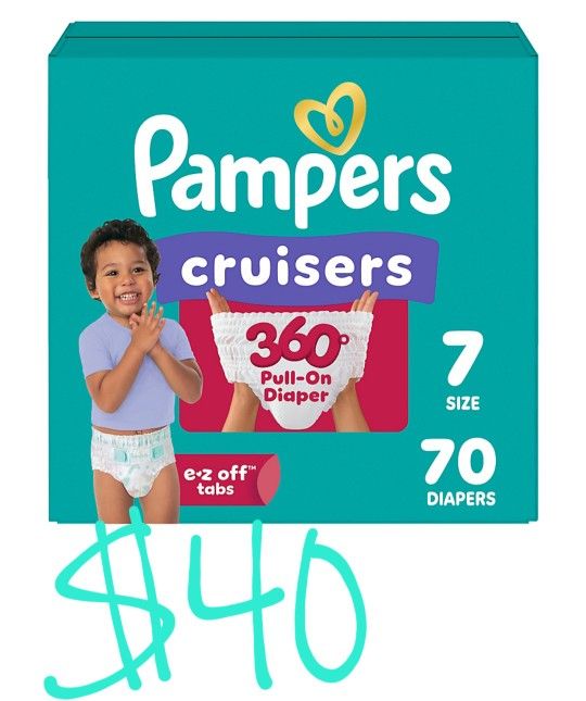 Pampers Size 7 80 Count $40