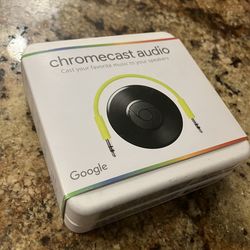 GOOGLE CHROMECAST AUDIO ☆ MEDIA STREAMER ☆ BLACK ☆ BRAND NEW ☆