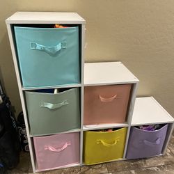 Storage Cube With Bins