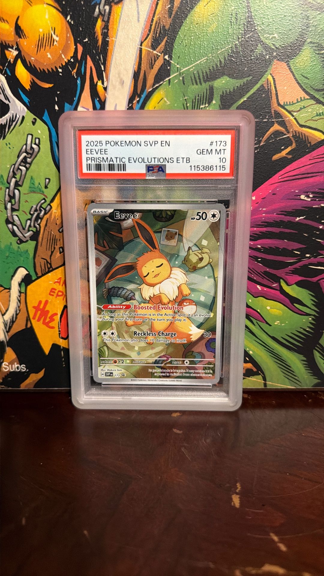 2025 POKEMON SVP BLACK STAR PROMOS - #173 EEVEE PRISMATIC EVOLUTIONS ETB PSA 10