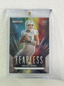 Drake Maye 2024 Prizm Draft Picks FEARLESS PRIZM RC #F-DM New England Patriots