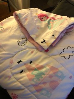 Toddler bedding quilt a pillow sham princess