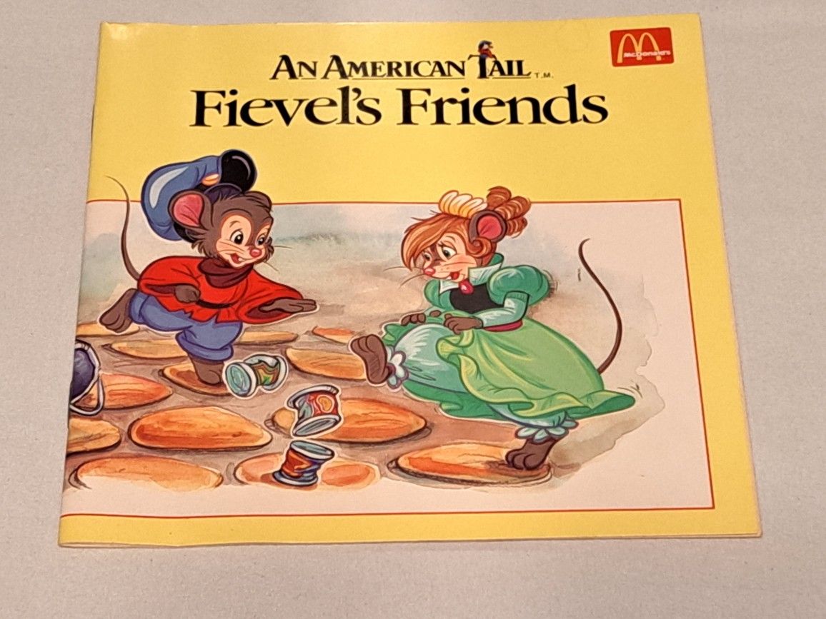 Vintage Children's Book An American Tail Fievel's Friends Paperback 1986