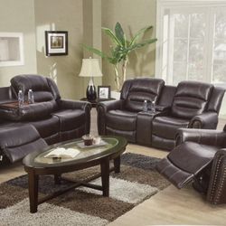 Brand New Leather Sofa Set