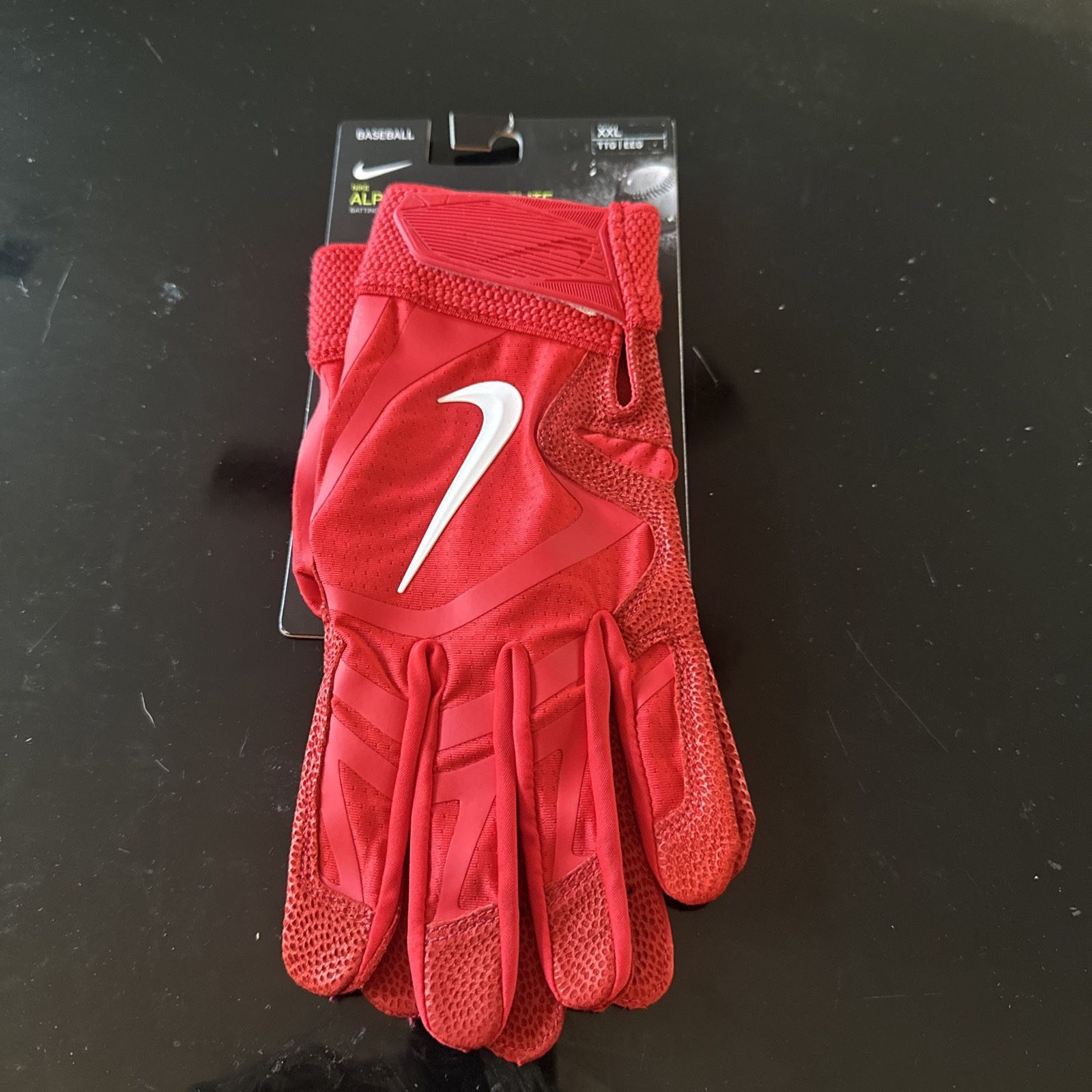 Nike Alpha Huarache Elite Size Baseball Batting Gloves Red CV0696-606 Men Sz XXL