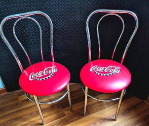 Pair of Retro Coca-Cola Diner Chairs