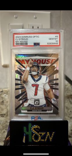 2023 Donruss Optic CJ Stroud My House! PSA 10 Texans Rookie 