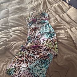 Baddie Bills crisscross Halter Top Long dress 