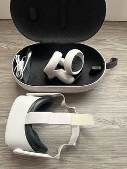 Meta Quest 2 VR Headset with Controllers and Case