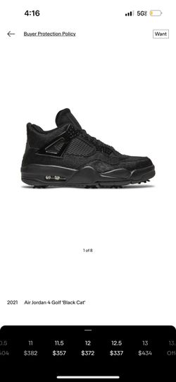 2021 Air Jordan 4 Golf Black Cat