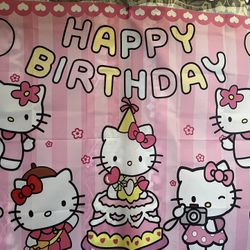 Hello Kitty Birthday Banner