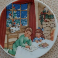 HALLMARK CHRISTMAS 1990 COLLECTORS " COOKIES FOR SANTA" PLATE