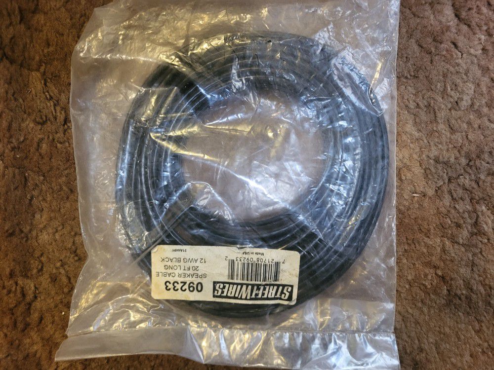20 Ft. Long Speaker Cable  - Brand New 