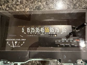 1984-87 Buick Regal /Grand national Cluster with Turbo Boost Gauge