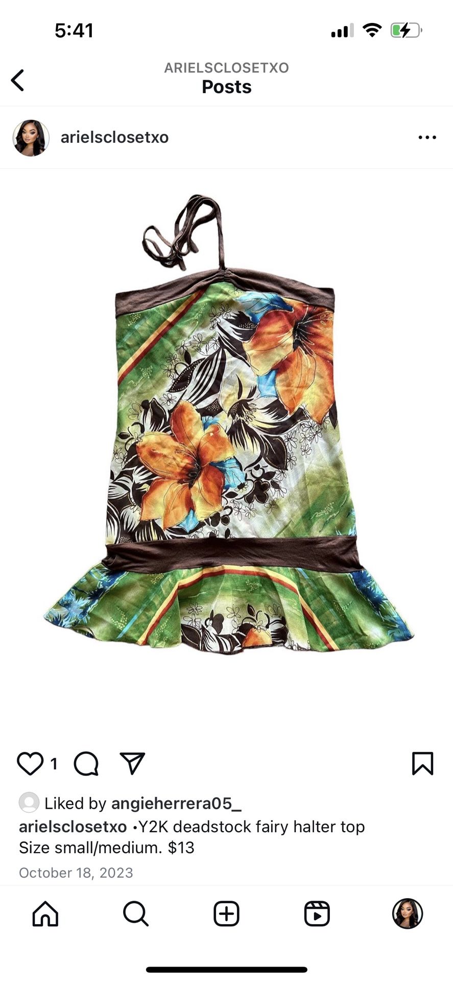 Y2K Deadstock Fairy Halter Top