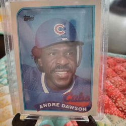 Chicago Cubs Andre Dawson 1989 Topps Baseball Cards 
