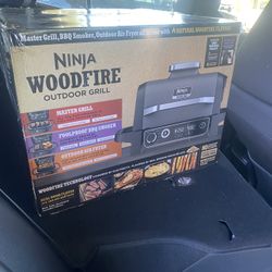 Ninja - Woodfire Outdoor Grill & Smoker, 7-in-1 Master Grill, BBQ