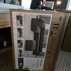 Sectional Piece And Ottoman