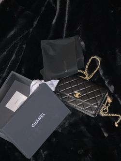 Chanel Black Quilted Lambskin Pearl Crush Wallet on Chain Gold Hardware,  2022 for Sale in Elmwood Park, NJ - OfferUp