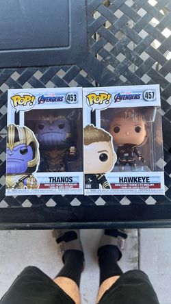 Marvel Funko Pops Thanos#453 & Hawkeye#457