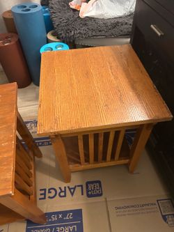 Mission style end tables or nightstands