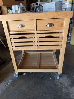 Kitchen island and drawers on Rollers