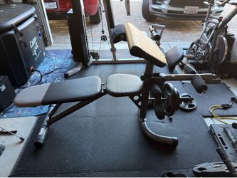 Leg extension, curl, preacher curl equipment