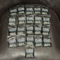 21 Single Dude Wipes - Fragrance Free - Flushable Wipes - On the Go - 5.7 x 7.8 Inch