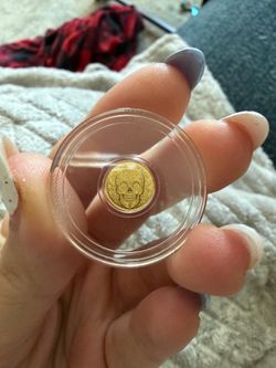 Dia de los muertos gold coin