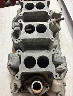1970 340 Six Pak factory aluminum Manifold