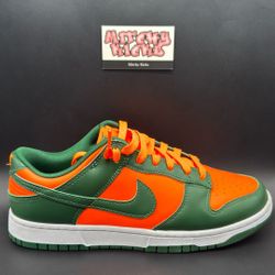 Nike Dunk Low Retro Miami Hurricanes Sz. 9.5