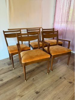 Vintage Dining Chair Set (5 Chairs) + FREE Dining Table