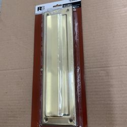 RELIABILT - Mail Slot - Polished Brass Plated Finish 2 in x. 11 in