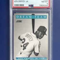 1991 Score Ken Griffey Jr Baseball Card Graded PSA 8