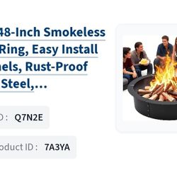 Garvee 48 Inch Fire Pit Ring