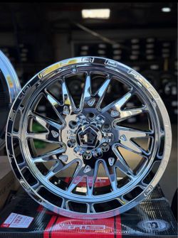 20x10 TIS 547-C OFF-ROAD WHEELS 6x139.7 + 6x135 + TIRES 33”35” (4) Silverado sierra-WE FINANCE