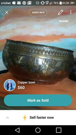 Copper bowl